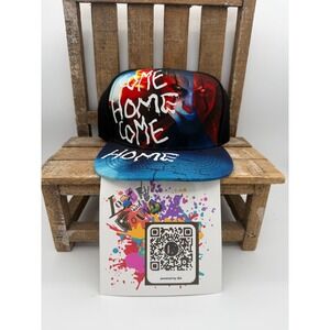IT Chapter Two Pennywise Come Home Snapback Hat Horror Movie Black Blue Graphic